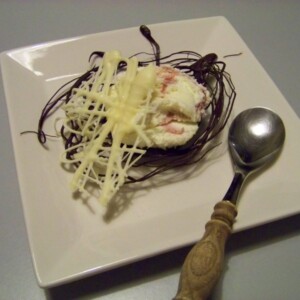 Fail - Ice cream in a chocolate nest