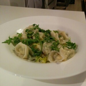 Fail - Homemade ravioli with hazelnut pesto and rucola