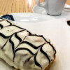 Day 6 - Black and white – Filled with chocolate whipped cream and topped with white chocolate